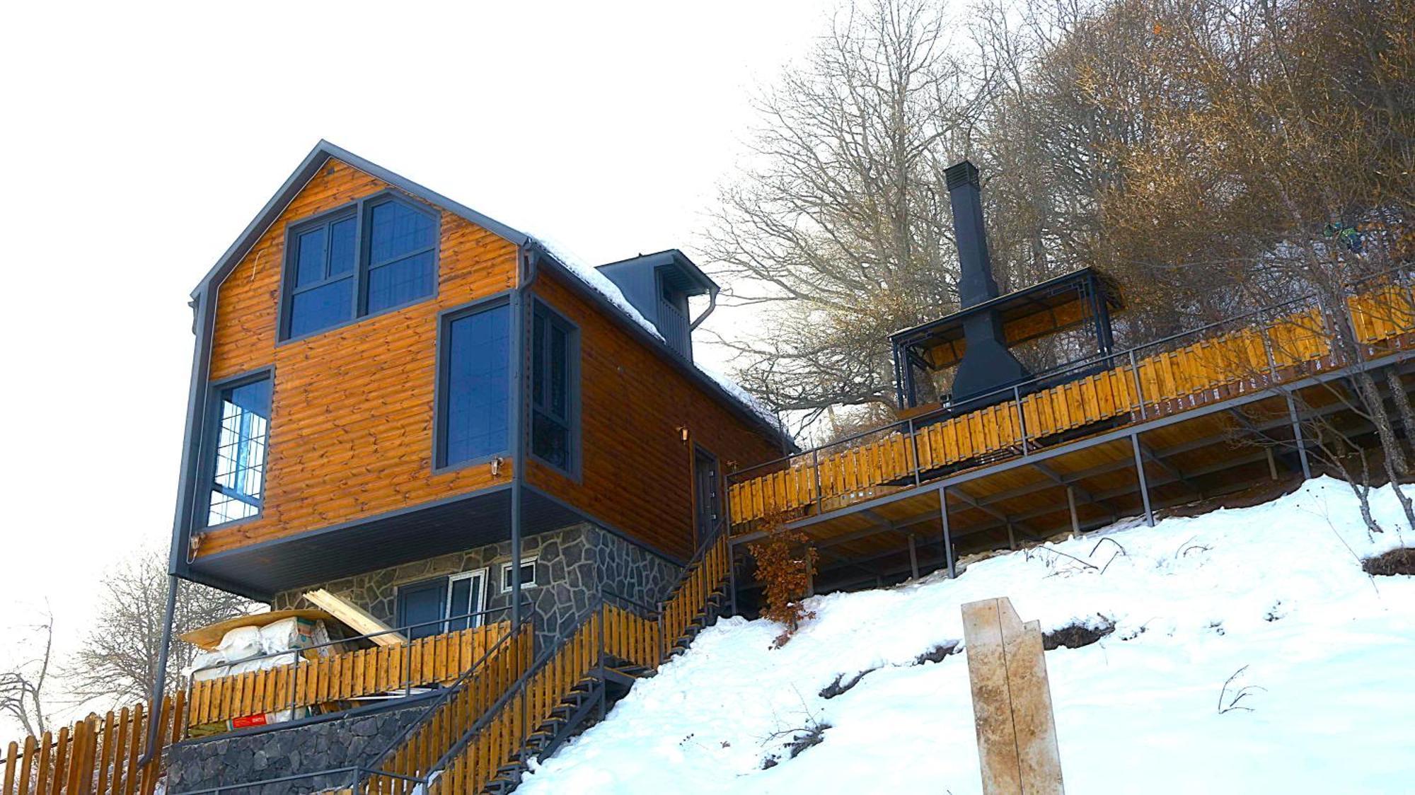 Woodness Guest House Spacious 3Br Sauna Bbq Area Artavaz Exterior photo